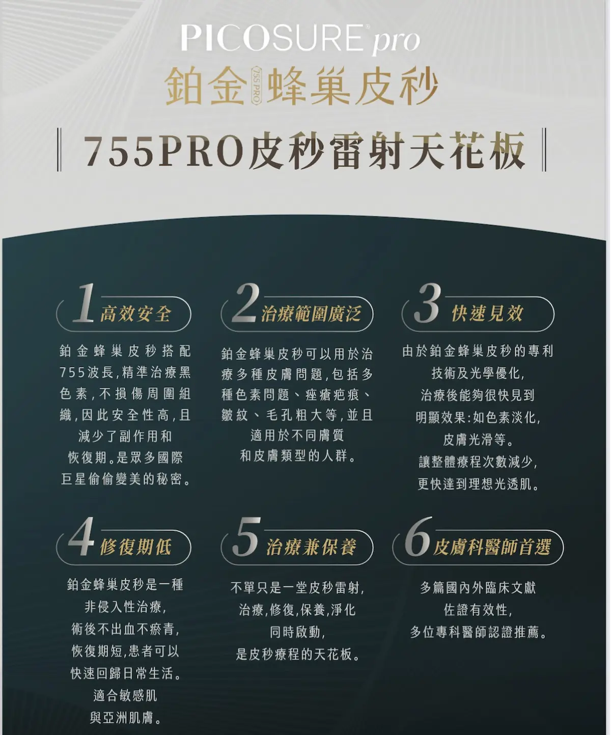 鉑金蜂巢皮秒755PRO